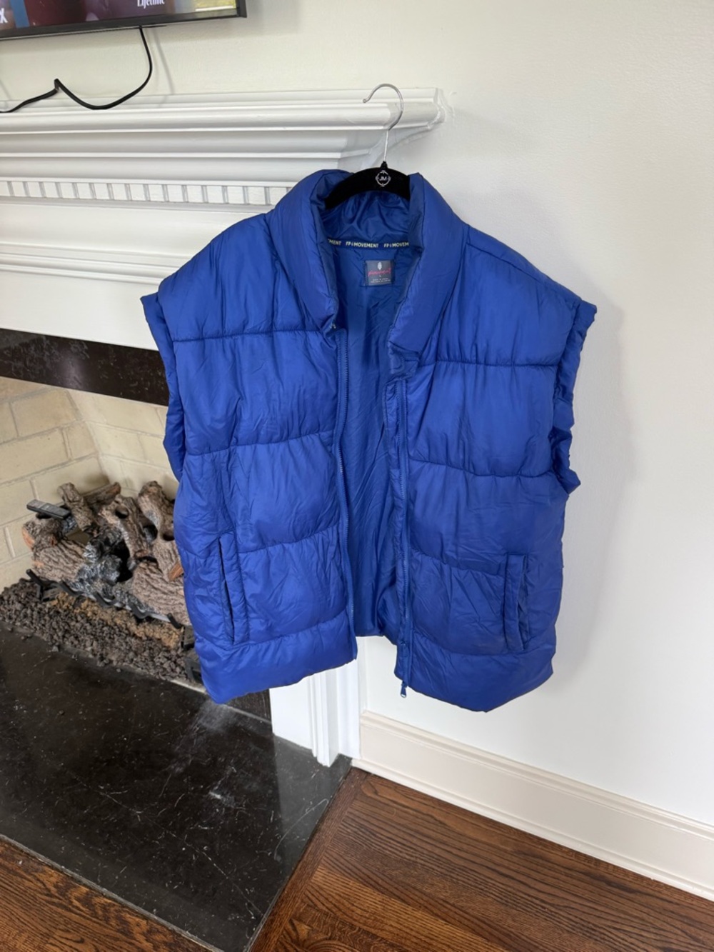 Free People Royal Blue Puffer Vest